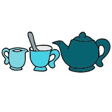 آیکون سرویس قهوه و چای خوری