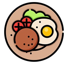 آیکون ظروف صبحانه خوری