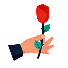 آیکون رز کادویی