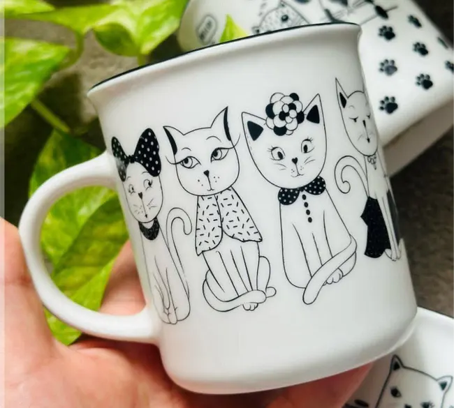 ماگ سرامیکی فانتزی طرح گربه