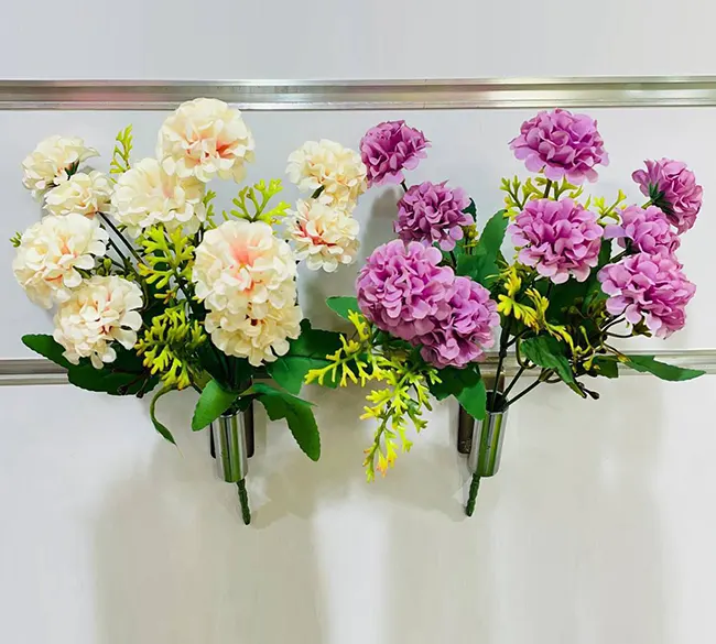 بوته میخک 10 گل مصنوعی رنگی