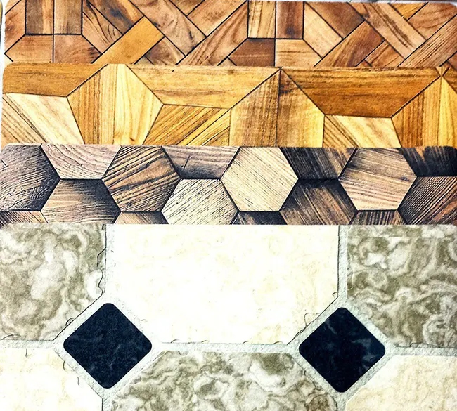 پادری نمدی طرح دار چاپی مستطیلی