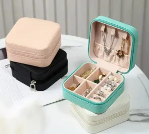 جعبه جواهرات مربع مدل زیپ دار