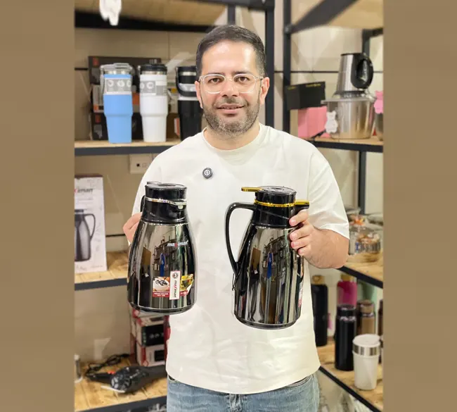 فلاسک مسافرتی داخل شیشه ای MAXIMAN