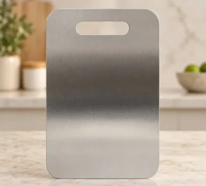 تخته گوشت استیل دسته دار