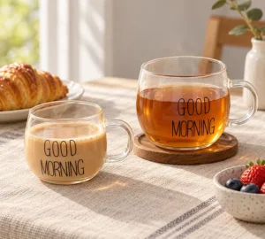 ماگ شیشه ای Good Morning دو سایز